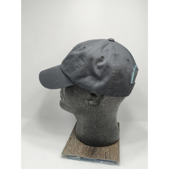 Dutch bros Gray Teal adjustable Strapback hat Cap Canvas Super clean! - Picture 2 of 7